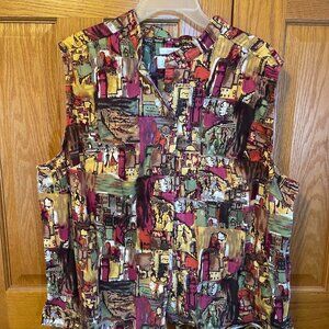 CJ Banks, Button up pattern vest